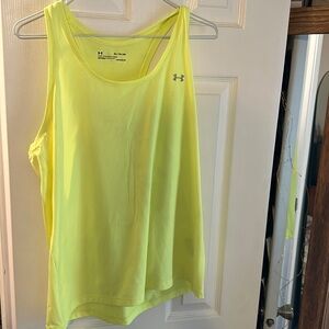 Yellow under armor tank